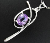 Кулон из коллекции «Blues» с крупным аметистом Серебро 925