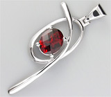 Кулон из коллекции «Blues» с крупным гранатом Серебро 925