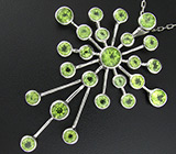 Кулон из коллекции «Blues» с перидотами Серебро 925