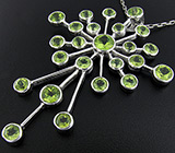 Кулон из коллекции «Blues» с перидотами Серебро 925