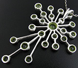 Кулон из коллекции «Blues» с перидотами Серебро 925