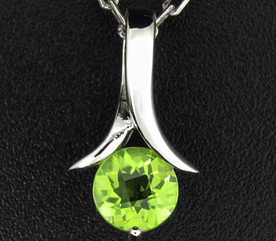 Кулон из коллекции «Blues» с перидотом