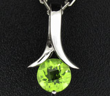 Кулон из коллекции «Blues» с перидотом Серебро 925