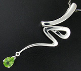 Кулон из коллекции «Blues» с перидотом Серебро 925