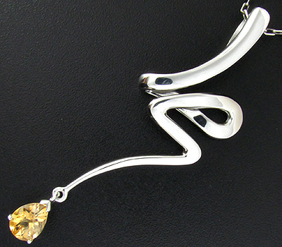 Кулон из коллекции «Blues» с цитрином