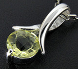 Кулон из коллекции «Blues» с лимонным цитрином Серебро 925