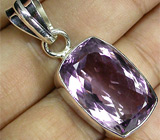 Кулон с аметистом 21 х 14 мм Серебро 925