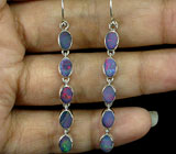 Серьги с дублет опалами Серебро 925