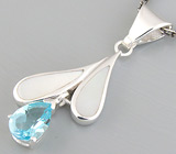 Кулон из коллекции «Ocean Dreams» с топазом и перламутром Серебро 925