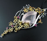 Кулон от D&J Magic Jewelry с розовым кварцем