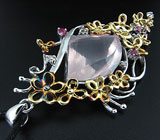 Кулон от D&J Magic Jewelry с розовым кварцем Серебро 925