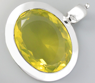 Кулон из коллекции «Geometry» с лимонным цитрином