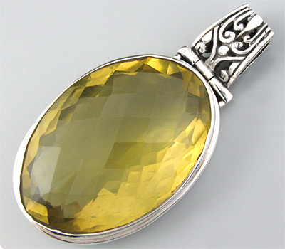 Кулон из коллекции «Geometry»  с цитрином