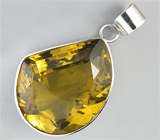 Кулон из коллекции «Geometry» с цитрином Серебро 925