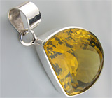 Кулон из коллекции «Geometry» с цитрином Серебро 925