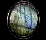 Крупное кольцо с лабрадоритом Серебро 925