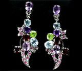 Серьги из коллекции «MultiStone» Серебро 925