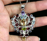 Кулон из коллекции «MultiStone» с самоцветами Серебро 925