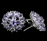 Роскошные серьги с иолитами Серебро 925