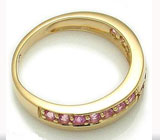 Кольцо с отличными розовыми сапфирами Золото