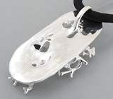 Кулон с оранжевым сапфиром Серебро 925