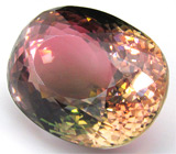 Крупный полихромный турмалин 23,1 карат 