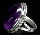 Кольцо со сливовым аметистом Серебро 925