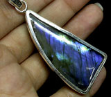 Крупный стильный кулон с лабрадоритом Серебро 925