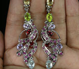 Серьги из коллекции «MultiStone» с самоцветами Серебро 925