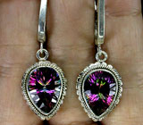 Серьги с мистическими топазами Серебро 925