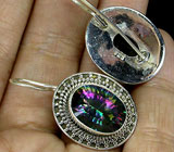 Серьги с мистическими топазами Серебро 925