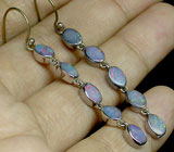 Серьги с дублет опалами Серебро 925