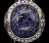 Перстень с лазуритом Серебро 925