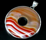 Крупный кулон из коллекции «Geometry» с агатом Серебро 925