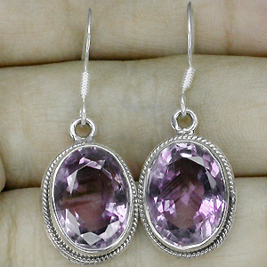 Серьги с аметистами