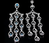 Великолепные серьги с подвесками Серебро 925