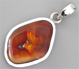 Кулон с мексиканским огненным агатом Серебро 925