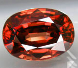 Чистейший оранжевый циркон 9,81 карат 