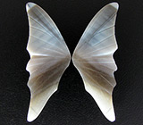 Пара опалов "крылья бабочки" 11,71 карат 