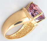 Кольцо с чистейшим эффектным аметрином и бриллиантами Золото