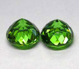 Пара русских демантоидов 1,37 карат 