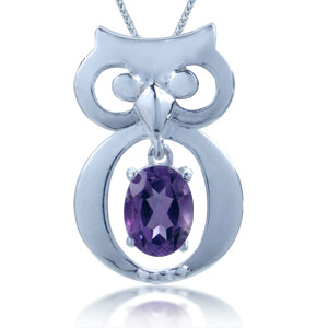 Кулон «Мудрость» с аметистом