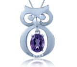 Кулон «Мудрость» с аметистом Серебро 925