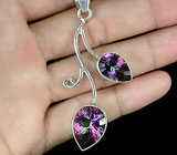 Изящный кулон с мистическими топазами Серебро 925