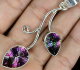 Изящный кулон с мистическими топазами Серебро 925