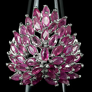 Кольцо с розовыми сапфирами