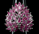 Кольцо с розовыми сапфирами Серебро 925