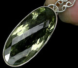 Кулон с зеленым аметистом Серебро 925