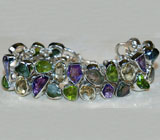 Браслет с самоцветами Серебро 925