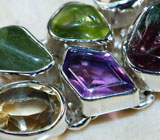 Браслет с самоцветами Серебро 925